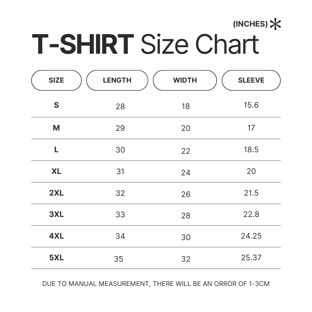 T shirt Size Chart - Dachshund UK Store