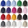 hoodie color chart - Dachshund UK Store