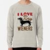 ssrcolightweight sweatshirtmensoatmeal heatherfrontsquare productx1000 bgf8f8f8 22 - Dachshund UK Store