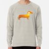 ssrcolightweight sweatshirtmensoatmeal heatherfrontsquare productx1000 bgf8f8f8 29 - Dachshund UK Store